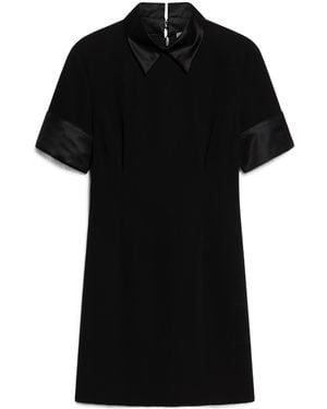 Sportmax Cipro Straight Hem Mini Shirt Dress - Black