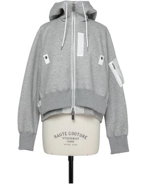 Sacai Classic-Hood Zipped Jacket - Grey