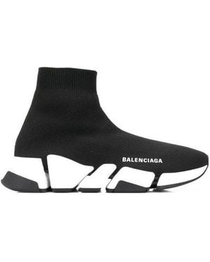 Balenciaga Stretch Fabric Speed 2.0 Sneakers - Black