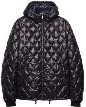 Prada Quilted Hooded Jacket - Black