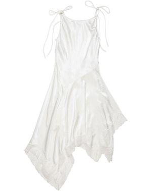 Acne Studios Satin Lace Dress - White