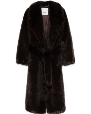 Agolde X Shoreditch Ski Club Ebony Coat - Black