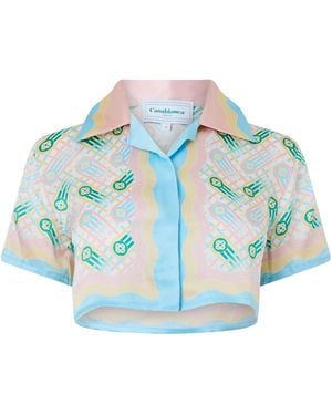 CASABLANCA Simple Shirt - Blue