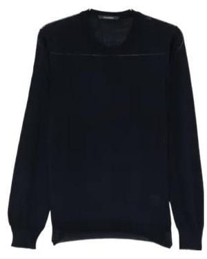 Tagliatore Crew Neck Knitwear - Blue