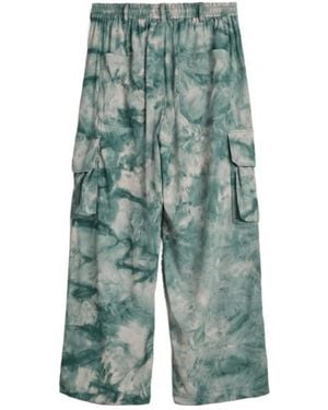 Y-3 Ut Aop Straight Cargo Trousers - Blue