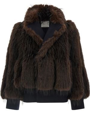 Sacai Long-Sleeve Casual Jacket - Black
