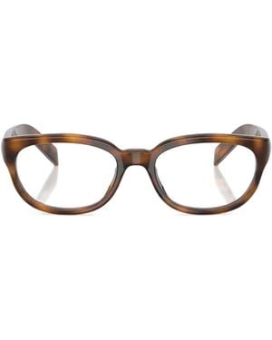 Prada Eyewear Round Frame Glasses - White