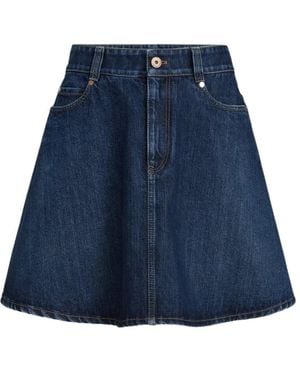 Brunello Cucinelli Denim Mini Skirt - Blue