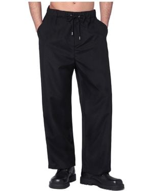 OAMC Drawstring Srtaight-Leg Trousers - Black