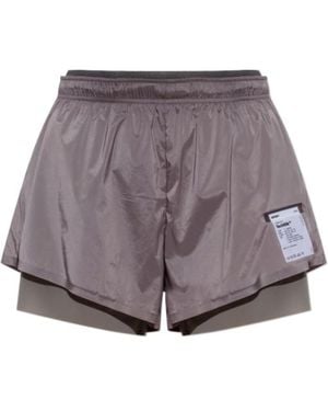 Satisfy Elastic-Waist Shorts - Purple