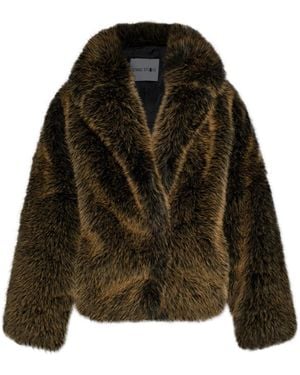 Stand Studio Faux-Fur Jacket - Green