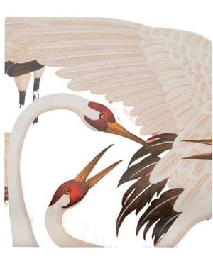 Gucci Heron Print Wallpaper - White