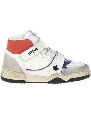 DSquared² Spiker High-Top Sneakers - White