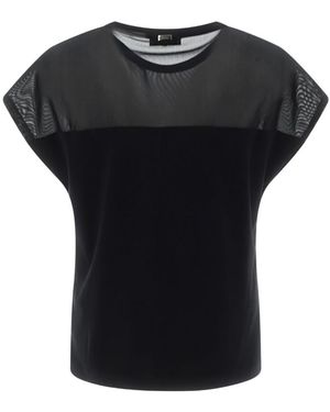 Herno Contrasted T-Shirt - Black