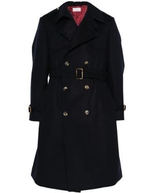 Brunello Cucinelli Double-Breasted Belted Coat - Black