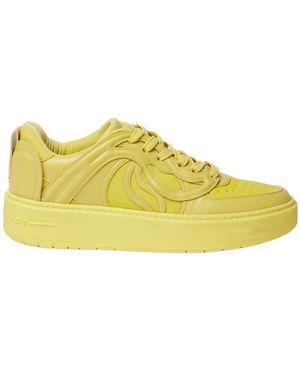 Stella McCartney S-Wave Lace-Up Sneakers - Yellow