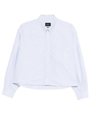 A.P.C. Sophia Striped Shirt - White