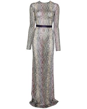 Missoni Long-Sleeved Dress - Gray
