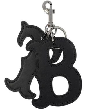 Burberry Tb Charm Keychain - White