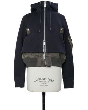 Sacai Sponge Sweat Hoodie - Blue