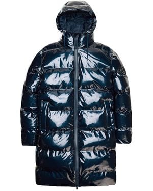 Rains Long-Sleeved Cotton-Padded Jacket - Blue