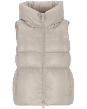 Herno Padded Hooded Gilet - Gray