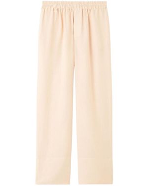 Loro Piana Elastic-Waist Casual Trousers - Natural