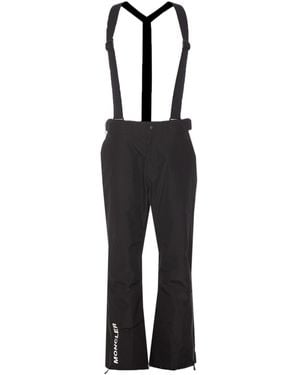 Moncler Grenoble Logo Printed Ski Trousers - Black