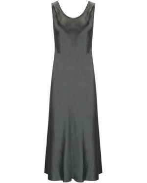 Max Mara Satin Midi Dress - Grey