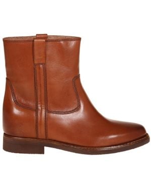 Isabel Marant Susee Round Toe Ankle Boots - Brown