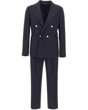 Briglia 1949 Long-Sleeved Suit Jacket And Trousers Set - Blue