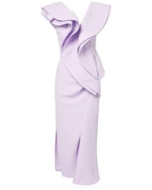 Maticevski Revive Wave Cocktail Dress - Purple