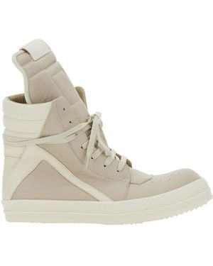 Rick Owens Geobasket Sneakers - Natural