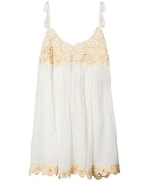 Ulla Johnson Tula Crochet-Trimmed Cotton Beach Dress - White