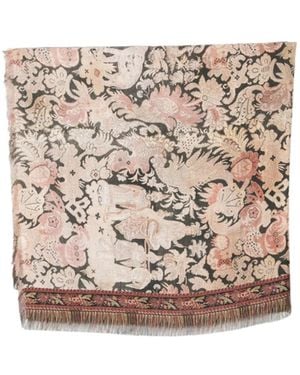 Pierre Louis Mascia Tasselled Silk Scarf - Pink