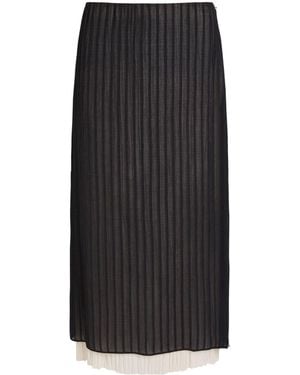 Vince Pleated Skirt - Black