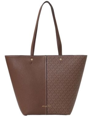 MICHAEL Michael Kors Monogram Panel Tote Bag - Brown