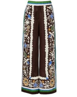 ALÉMAIS Maroc Cotton Wide-Leg Trousers - White