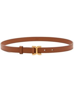 Chloé Casual Leather Belt - White