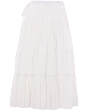 Comme des Garçons Pleated Skirt - White