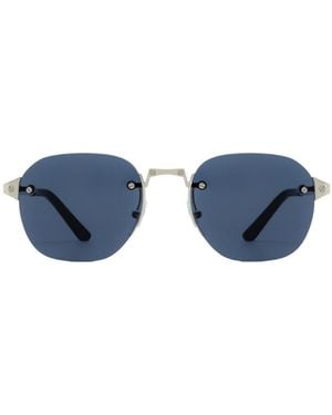 Cartier Round Frame Sunglasses - Blue