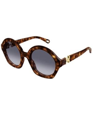 Chloé Chloé Eyewear Oversized Round Sunglasses - White