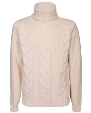 K-Way Virgil Braid Chunky Knitted Jumper - Pink