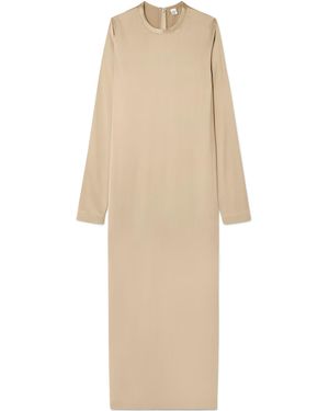TOTEME Satin Long Dress - Natural