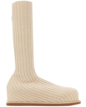 AMINA MUADDI Veneda Knee-High Boots - White