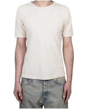 sunflower Jagger Waffle Crew Neck T-Shirt - White