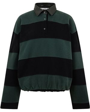Acne Studios Long Sleeve Polo Shirt - Black
