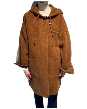 Max Mara Hooded Coat - Brown