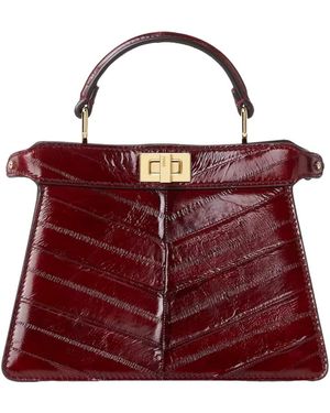 Fendi Peekaboo Iseeu Petite Tote Bag - Red