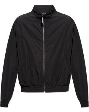 ジャケット Palm Angels PWBD050S24 FAB001 1003 Jackets Black CLASSIC LOGO TRACK JACKET BLACK - OFF WH in BLACK - OFF
